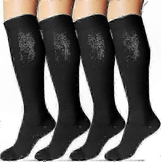 Compression Socks 4-Pack for Men & Women - Support Socks for Circulation