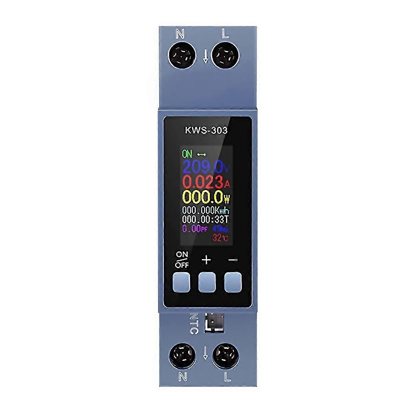 For Ac Voltmeter Ammeter Wattmeter Din Rail Mount Energy Meter
