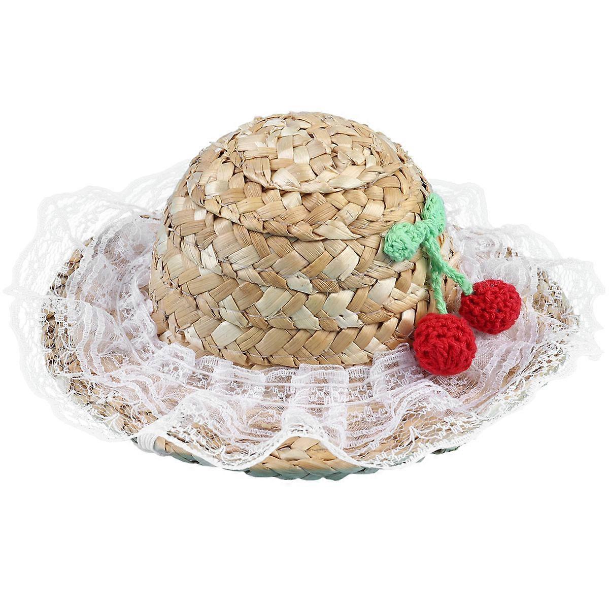 Hat Cat Hat for Sun Block 1Pcs White Lace Pattern
