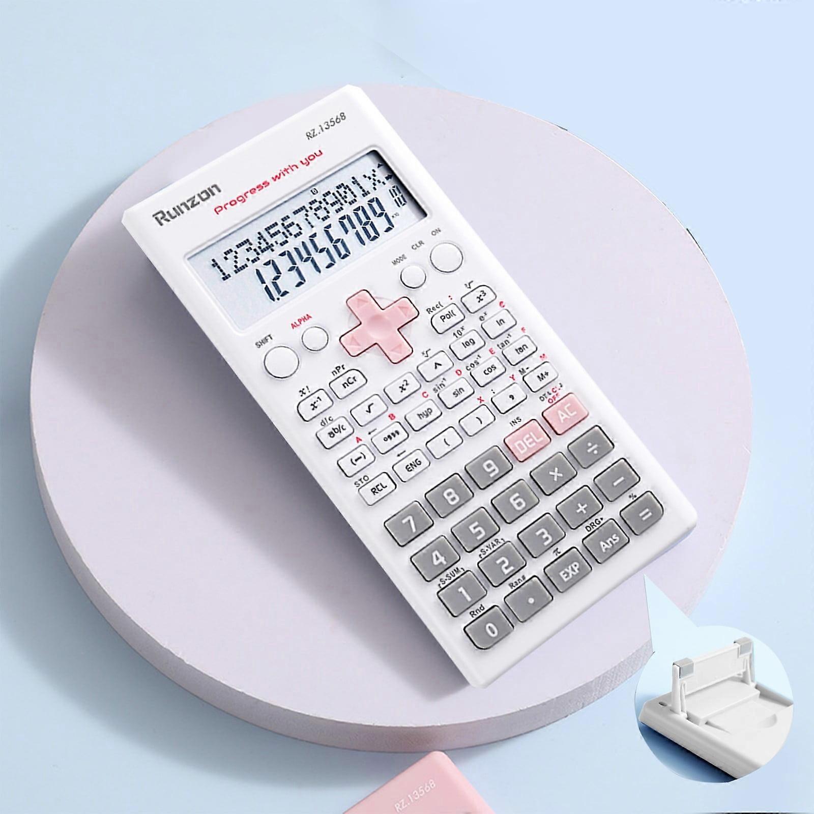 YOTQUSKI Scientific Calculator with Flip Case, Statistics & Time Display, College Exam Calculator for All Ages