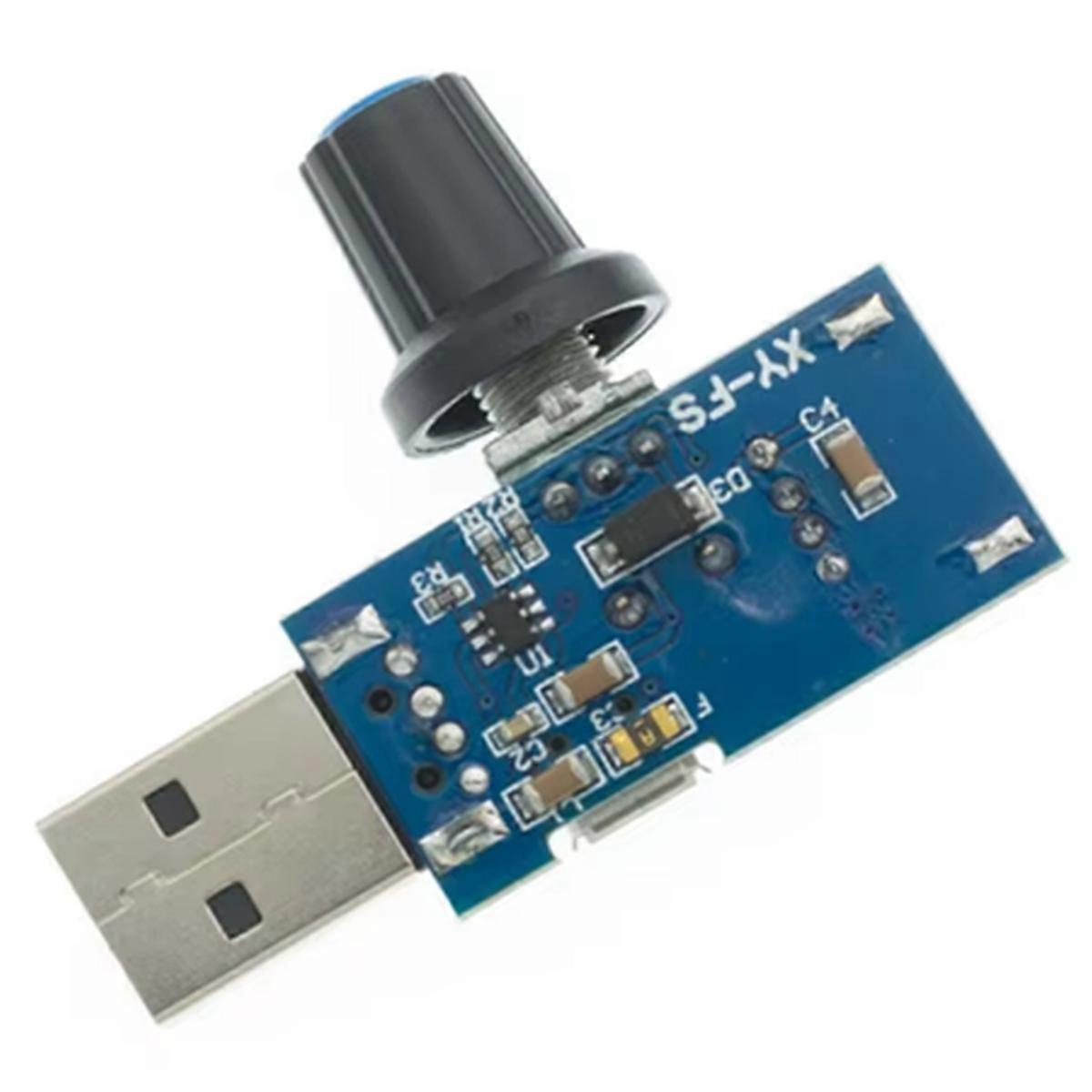 USB Fan Governor Wind Speed Controller Air Volume Regulator Cooling Mute Multi Function Fan Speed Switch Module DC 5V