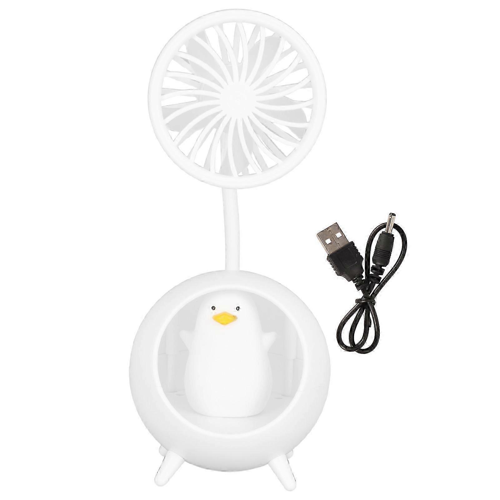 Desktop 2 in 1 Multifunction Innovative Cute USB Desk Fan with Night Light for Home Bedroom Travel 2025