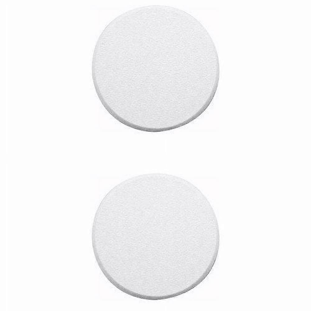 Wideskall 2 Pcs White Round Door Knob Wall Shield Self Adhesive Protector
