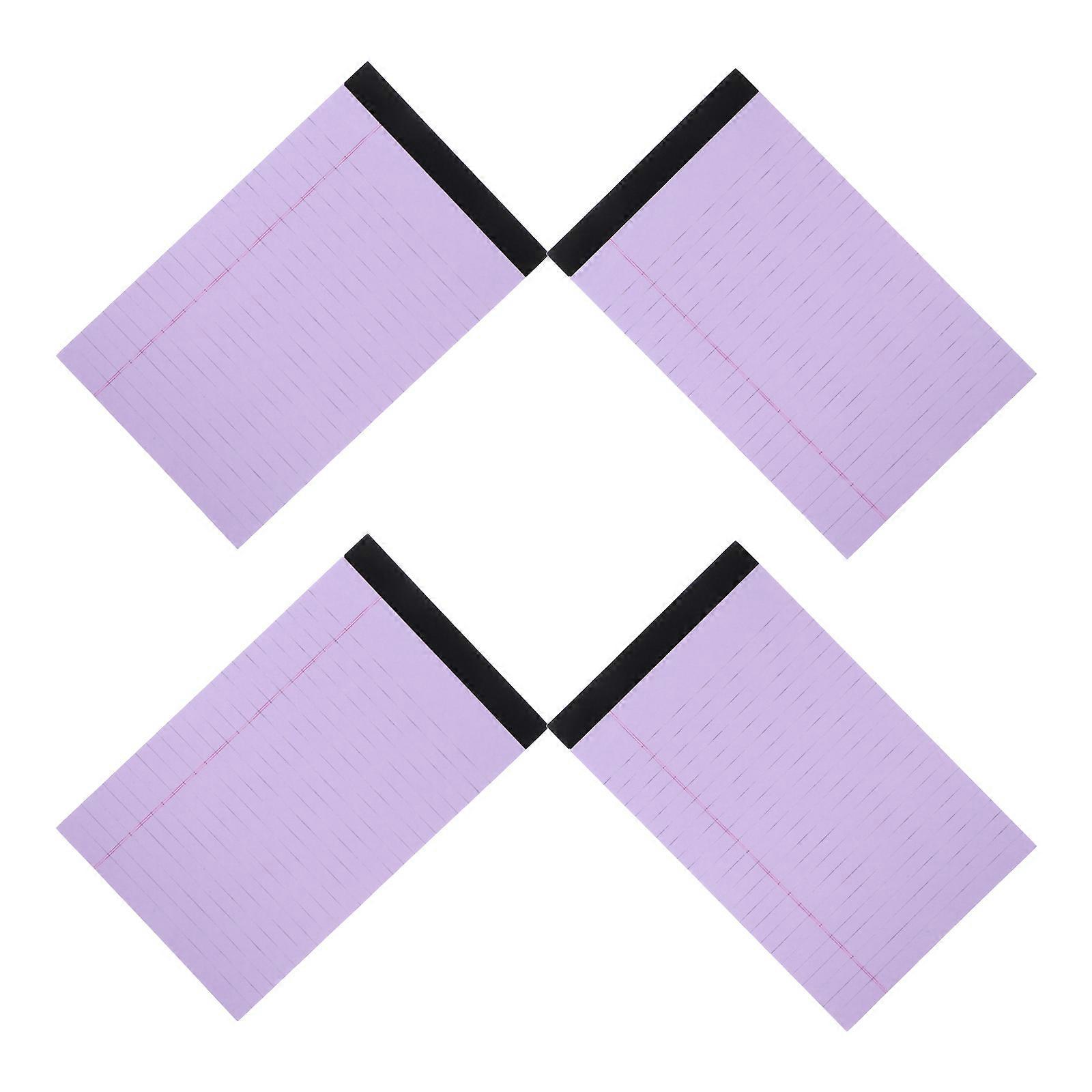 Portable Notepad Ruled Note Pad for Daily Use 8Pcs Purple Paper Notebook