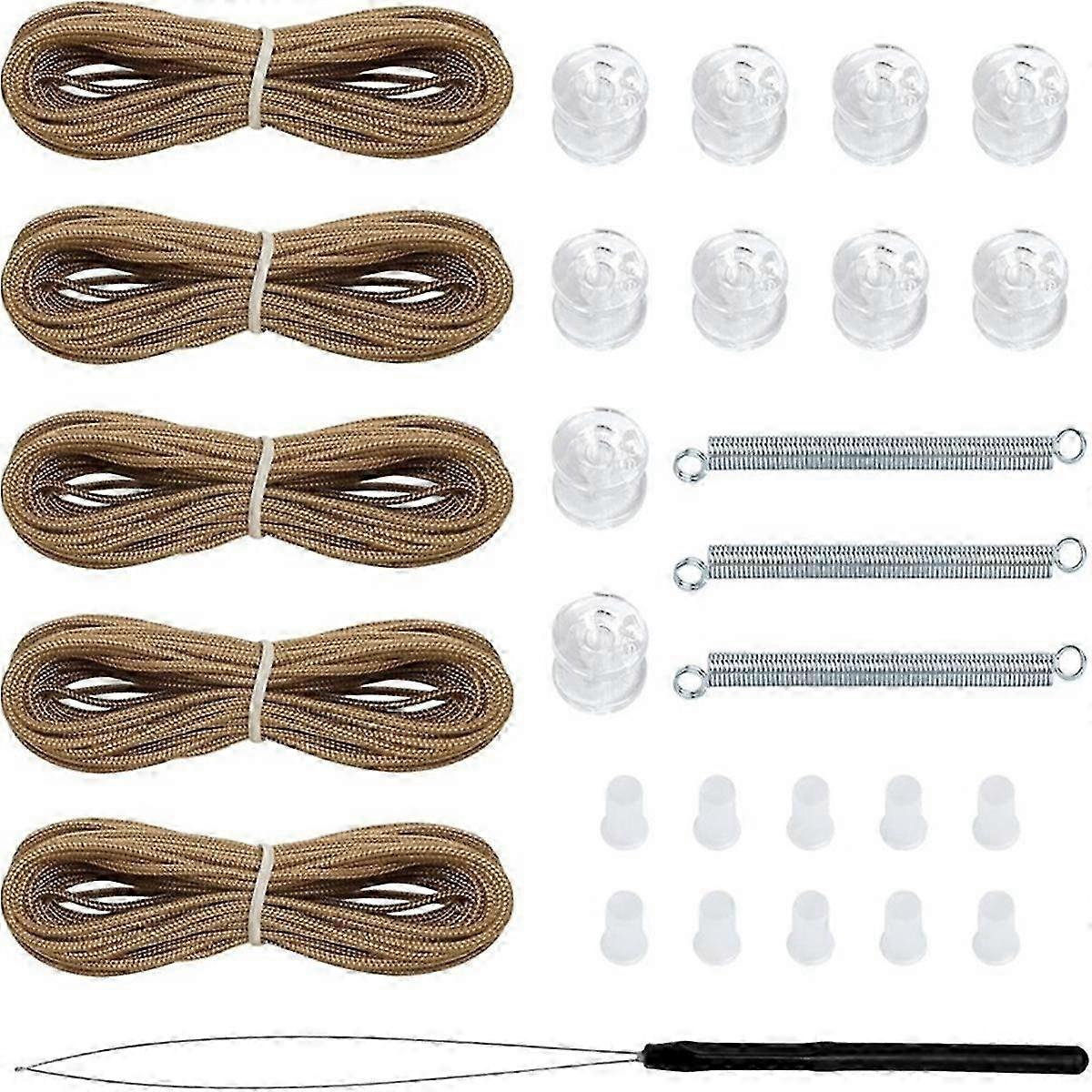 Pleated Shade Repair Kit White Window Shade Restringing Kit Brown