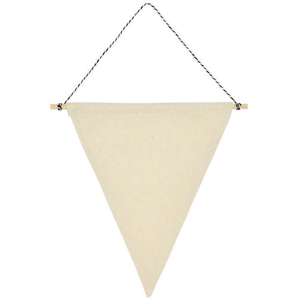 Brooch Banner Hanging Badge Banner for Brooch Display 4Pcs Beige Wood