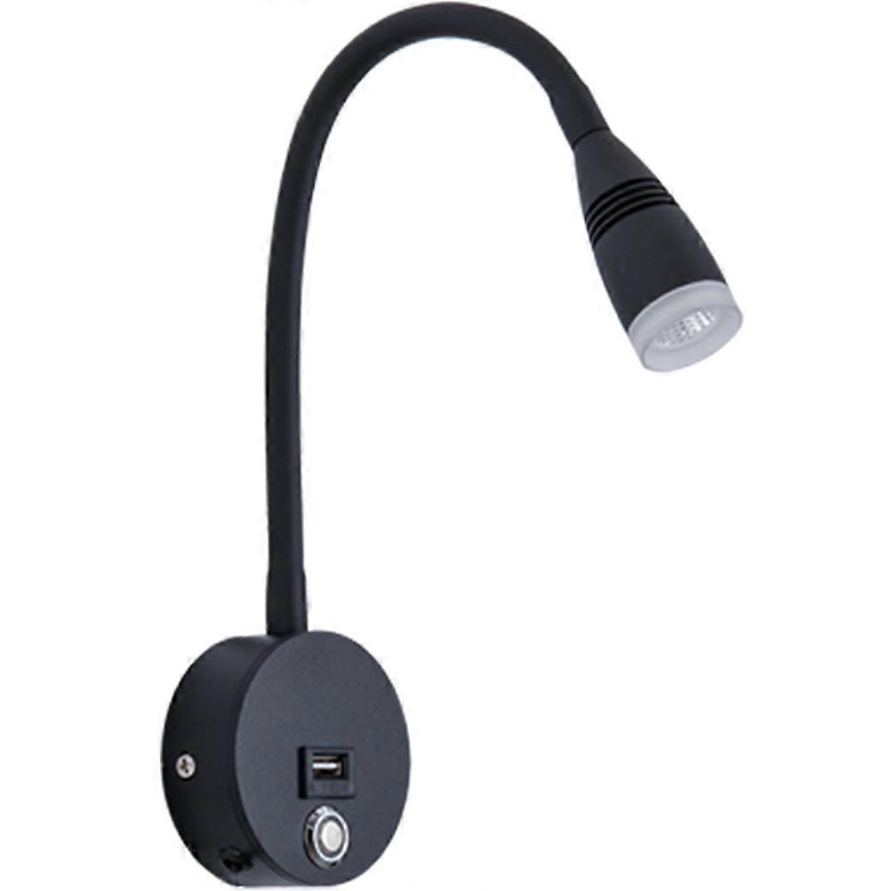 Wall Mounted Reading Light Dimmable Touch Control Design For Bedroom Lighting USB Powered Compact 1Pack
