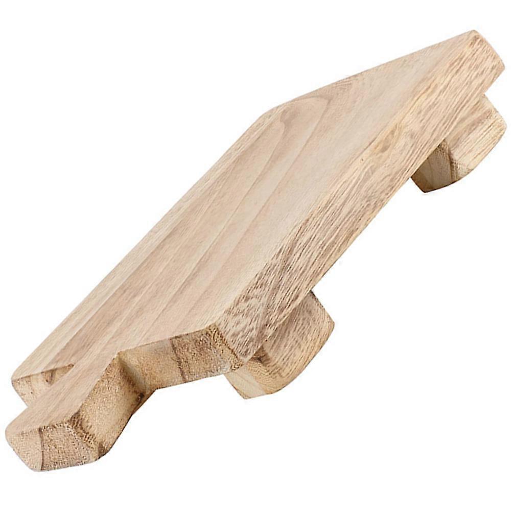 Beige Wooden Soap Holder for Kitchen Storage 3Pcs Soap Rack Set