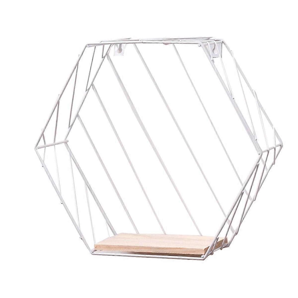 Hexagon Racks Floating Shelves for Wall Hanging 2Pcs