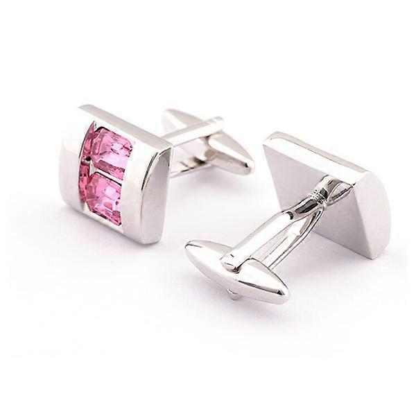 Men Sleeve Button Crystal Cufflinks for Clothes Decoration Pair