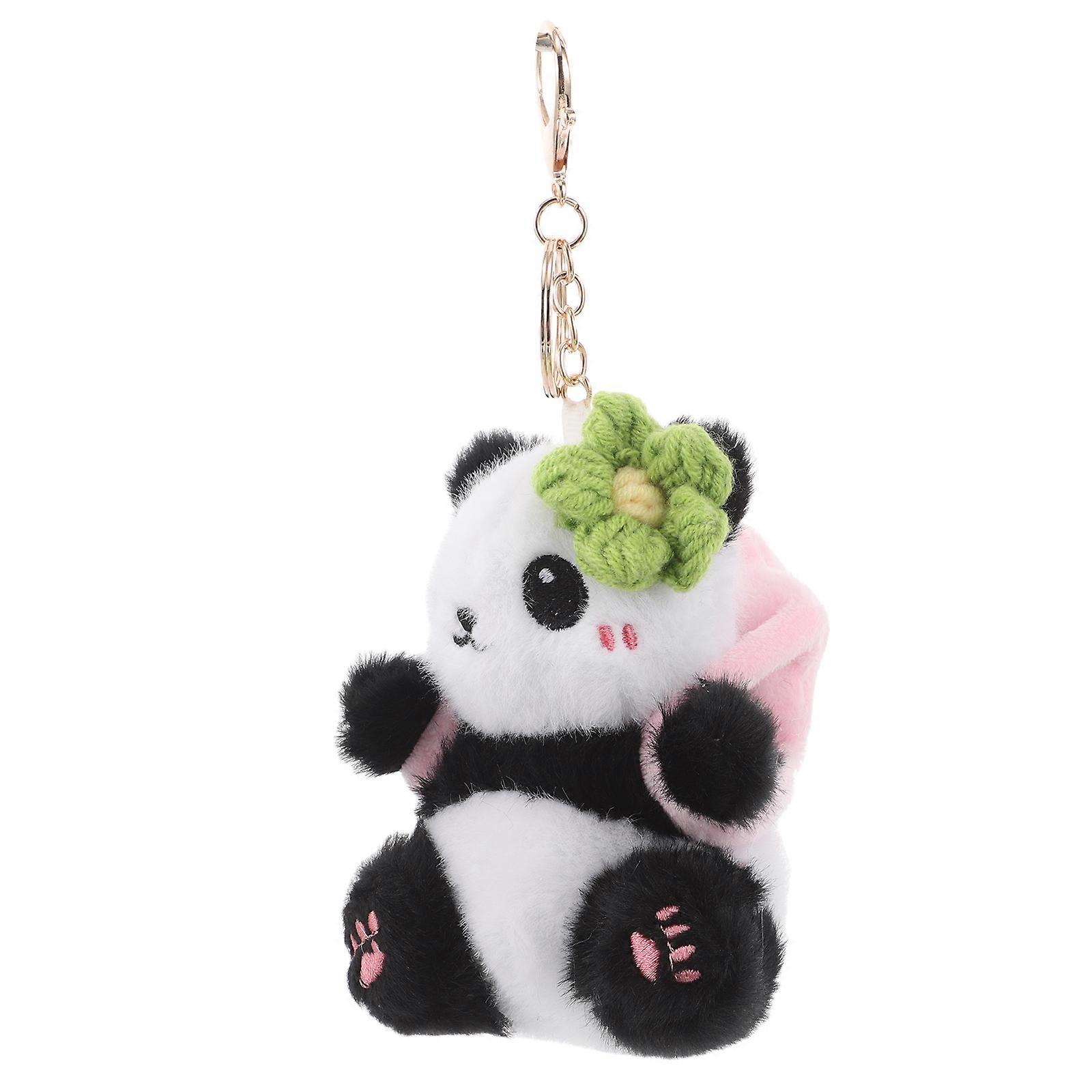 Multi Color Cute Panda Plush Keychain 5Pcs Perfect For Travel Daily Use Backpack Pendant Decoration