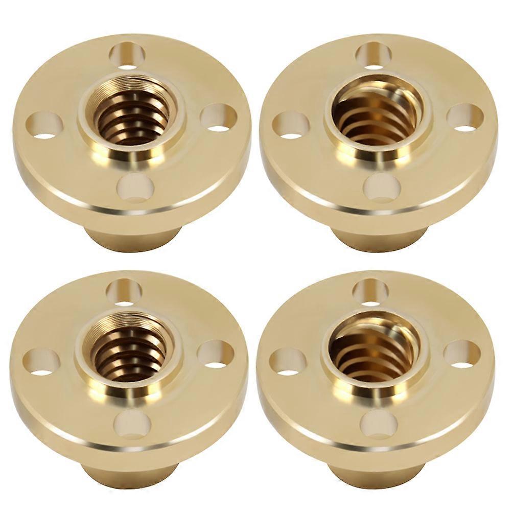 Hand Tools Trapezoidal Nut 3D Printing Machine Tool Applications Golden 2.20X2.20X1.50CM Wear Resistance 4Pcs