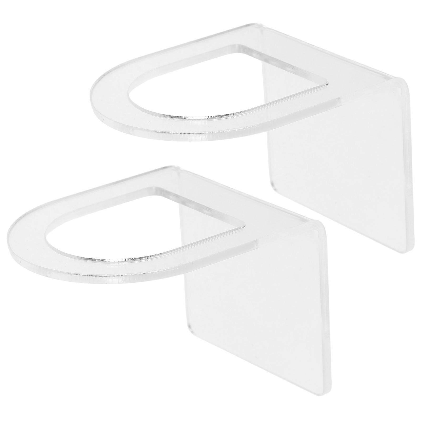 Transparent Acrylic Dish Scrubber Holder Rack for Kitchen Sink 8Pcs