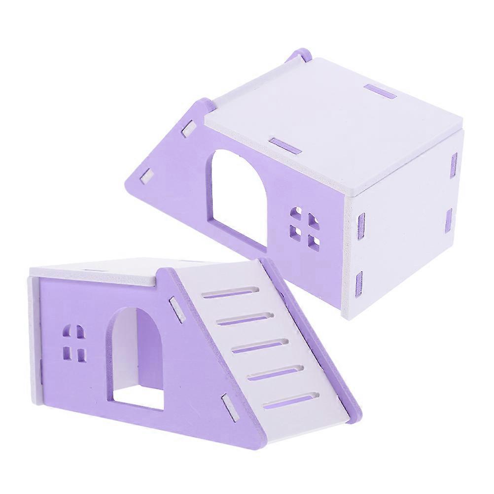 Guinea Pig Hideout Hamster House for Small Pet Use 4Pcs