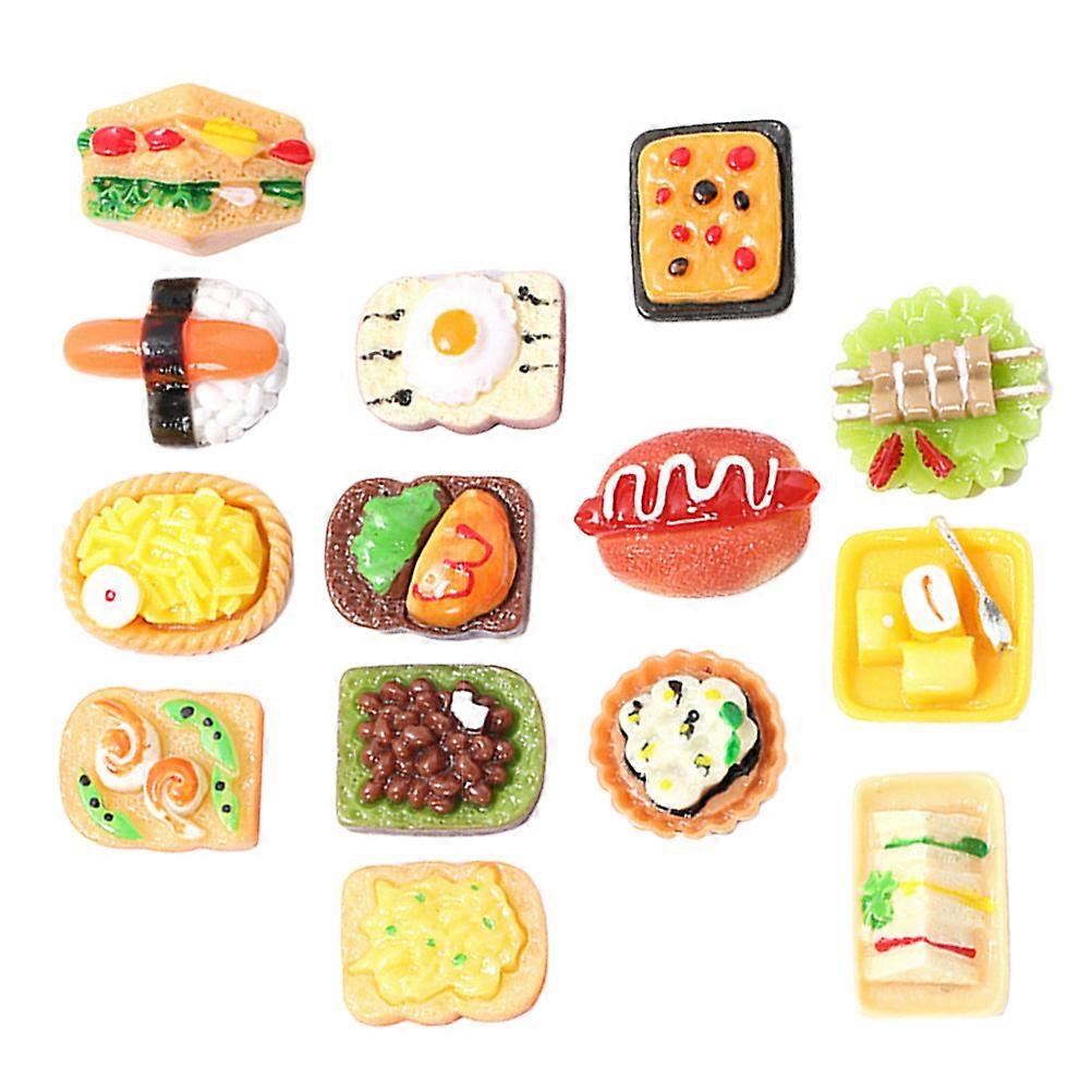 Fake Food Simulation Toy for Educators and Children Realistic Design 75Pcs Photo Prop
