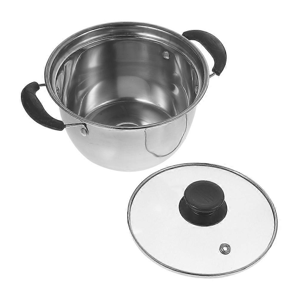 Stainless Steel Soup Pot Small Pot for 3Pcs Kitchen Essential Cooking