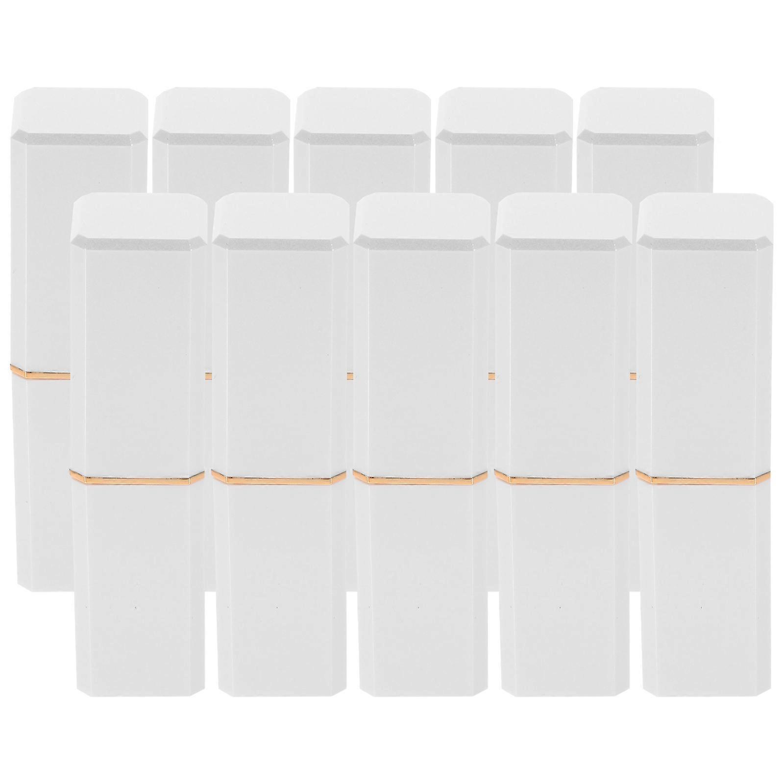 Lip Gloss Tubes Refillable for DIY 40Pcs White Lip Balm Containers