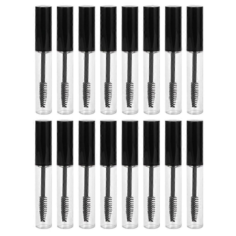 Mascara Tube eyelash Container for Storage 16Pcs Black Plastic