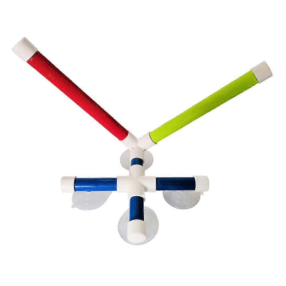 Parrot Stand Rod Climbing Toy for Playing with 2Pcs Bird Stand