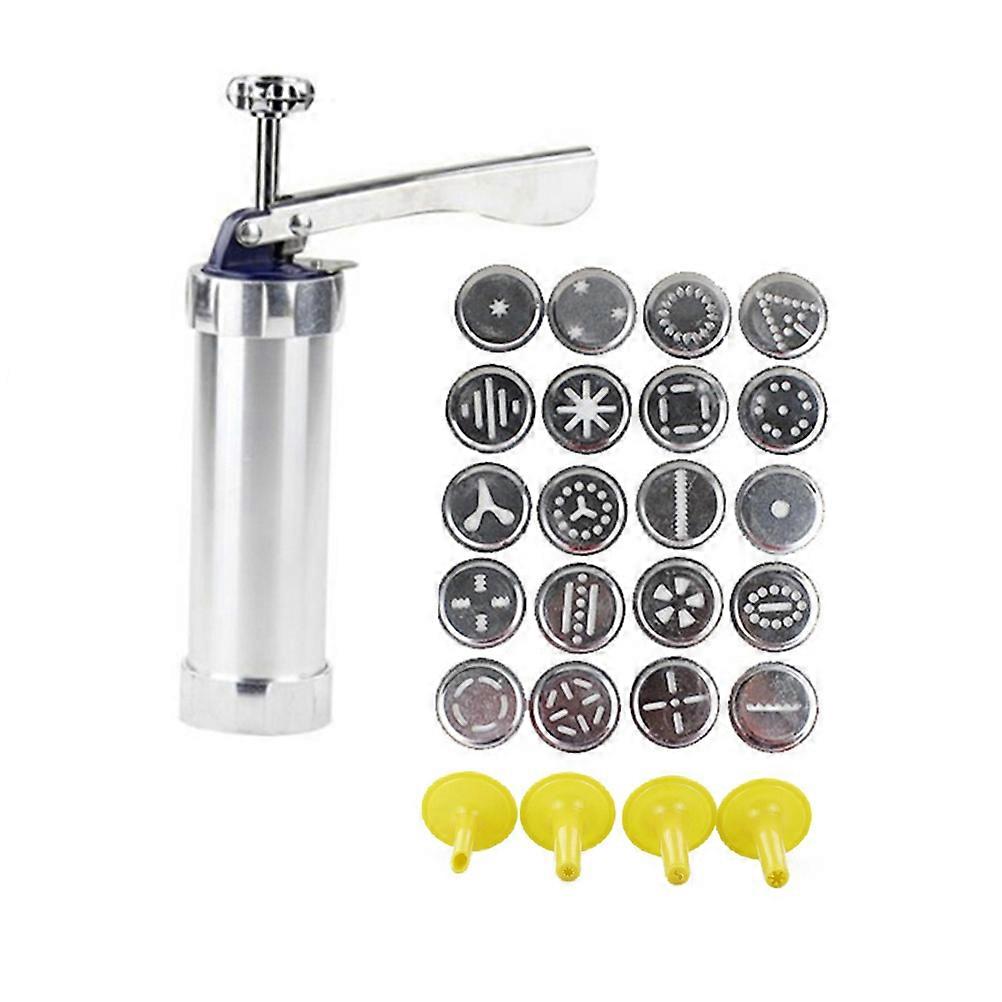 Biscuit Syringe with 20 Interchangeable Nozzles for Kitchen Use