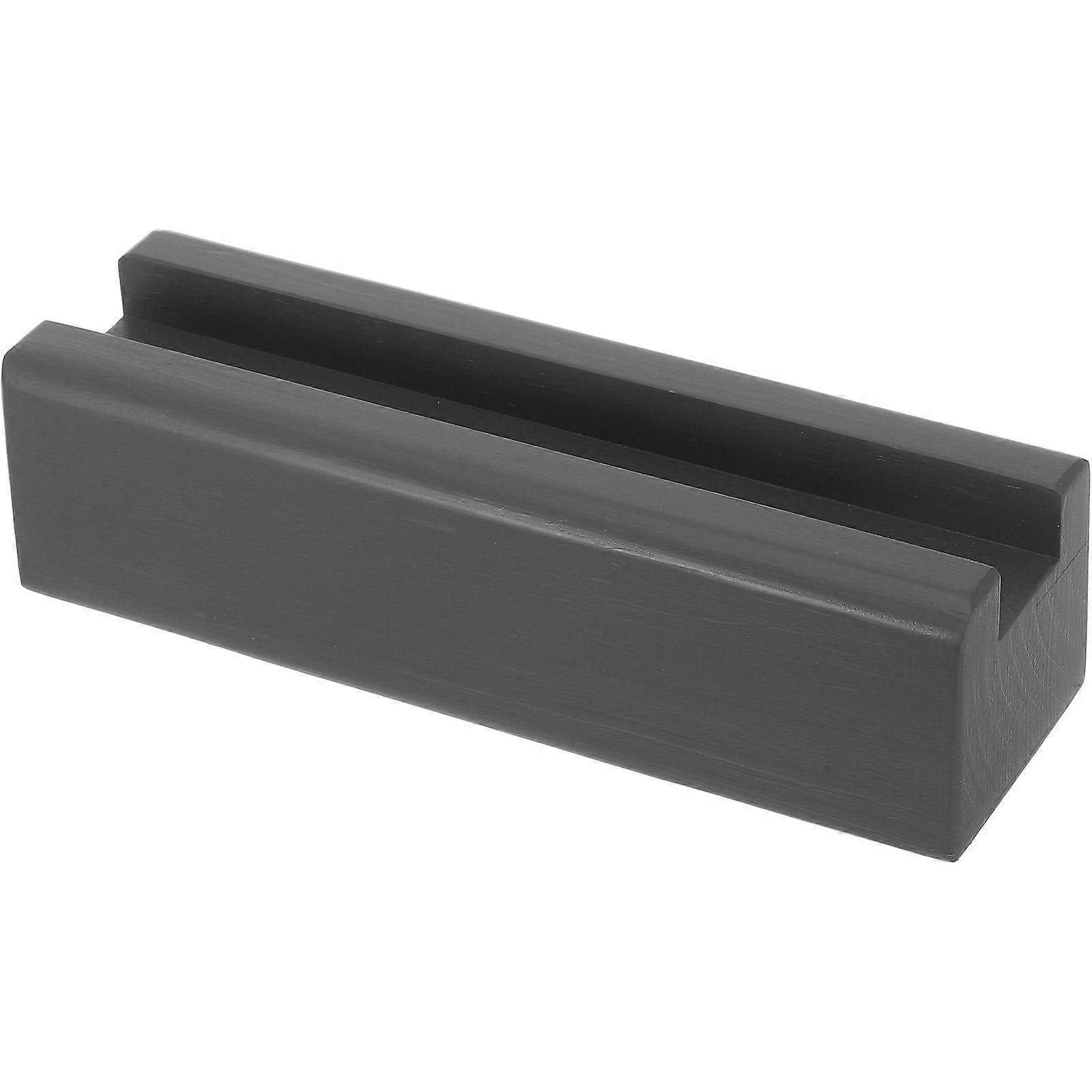 Household Mirror Holder 2Pcs Fixed Support Wooden Mirror Base Stable Support Dark Grey Rectangular For Home Users