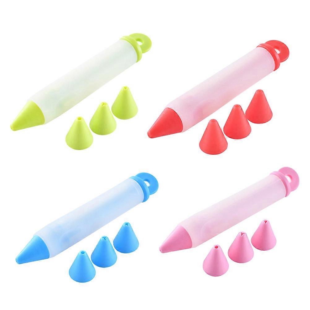 Icing Pen Silicone Multifunctional Cream Writing Restaurant Use 16Pcs