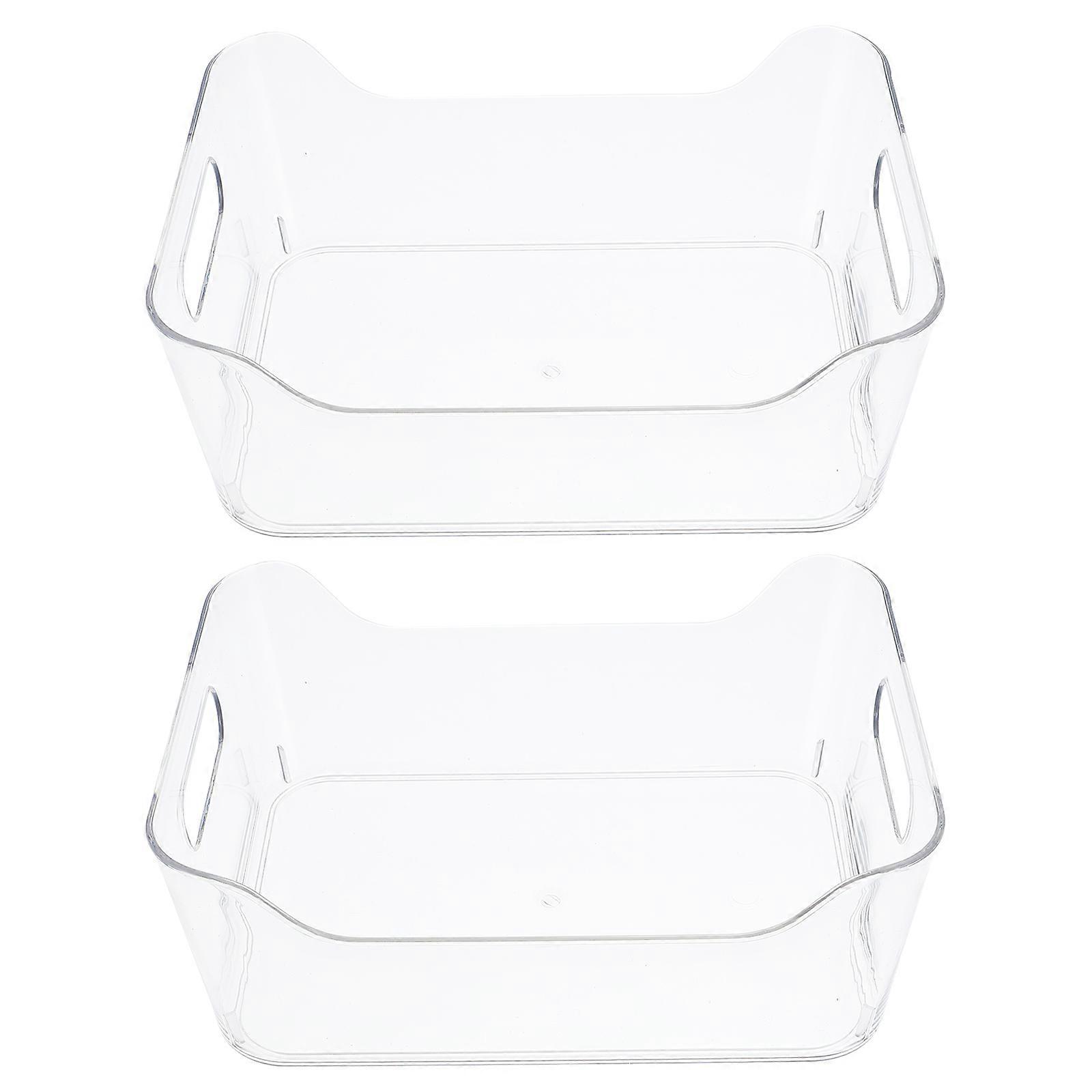 Multi-Use Storage Bin for Home with Transparent Fridge Organizer 6Pcs