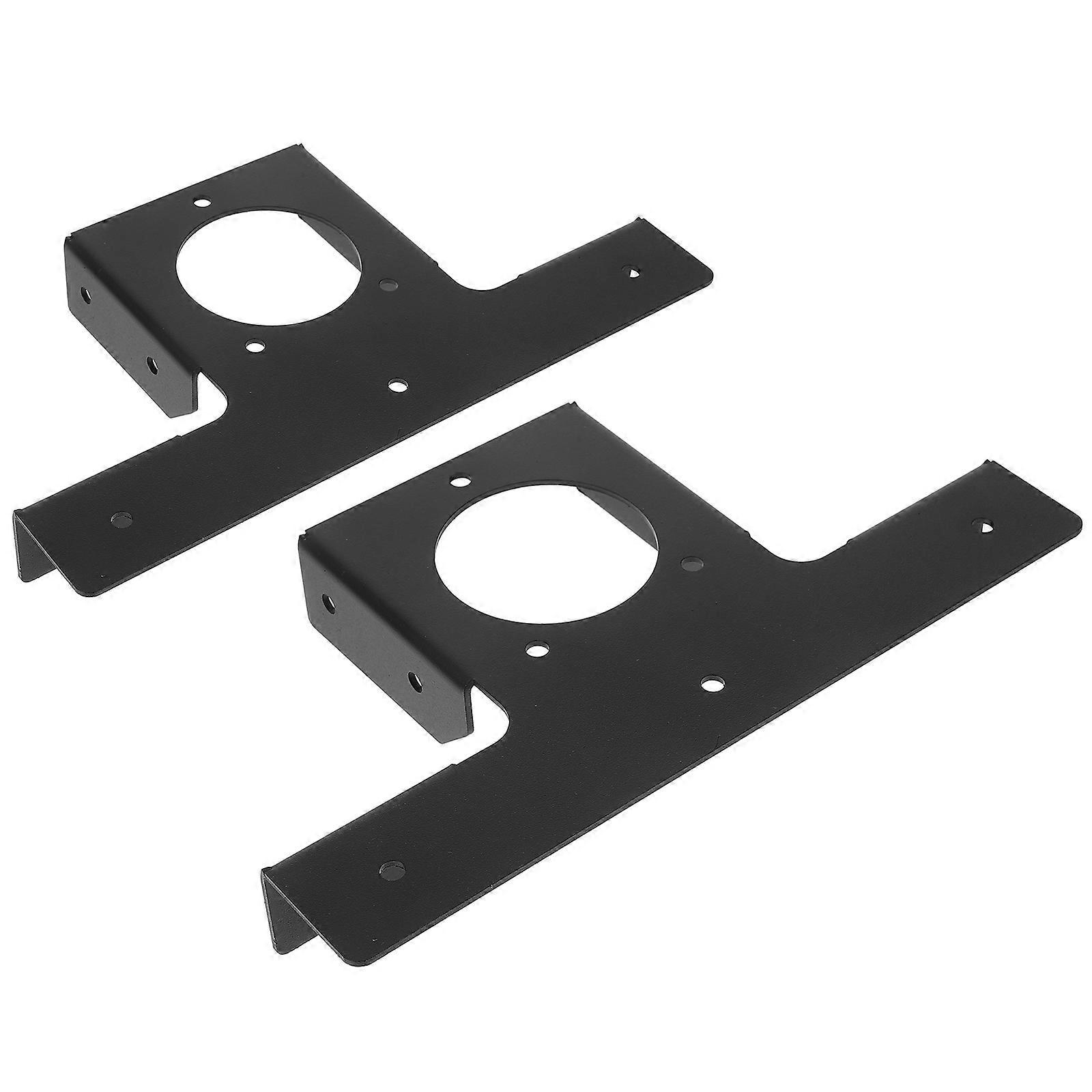 Roof Beam Support Bracket Kit Pergola T-Post Mounting Hardware Black 4Pcs Weather Resistance