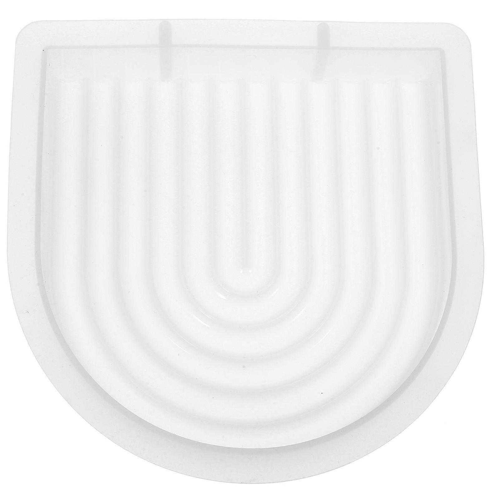 Diy Craft Tool Silicone Candle Mold Arch Shape for Beginners and Enthusiasts with White Material 1Set