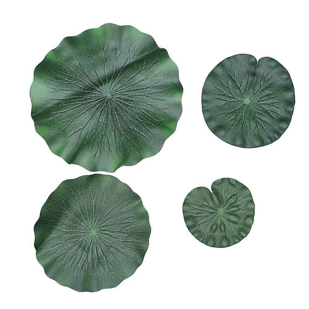 Artificial Lotus Leaf Eva Props for Decoration 2Sets Green Color