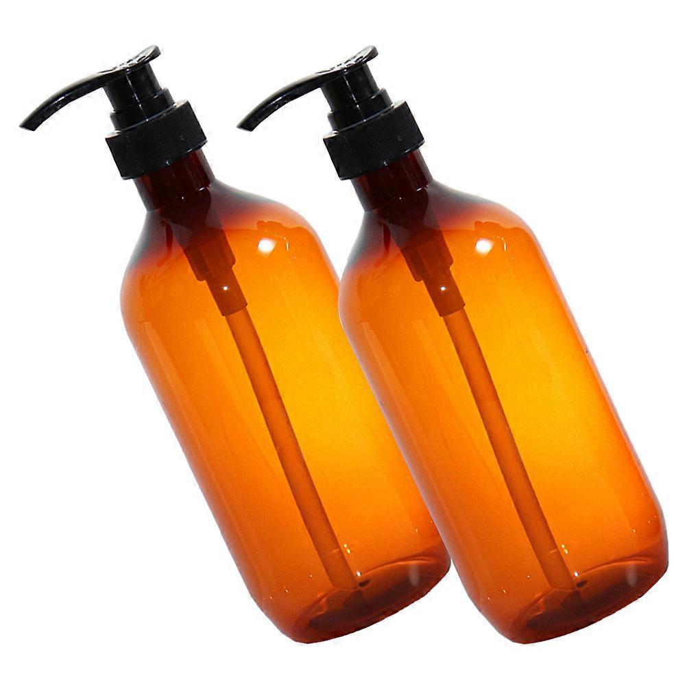 Pump Bottle Hand Soap Dispenser for Storage 6Pcs Brown Pet