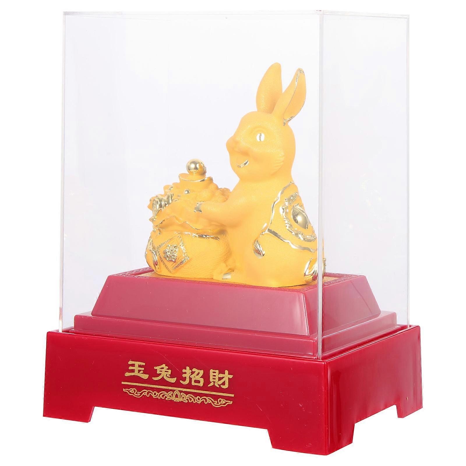 Bunny Decorations Home Supplies 2Pcs Rabbit Statue Assorted