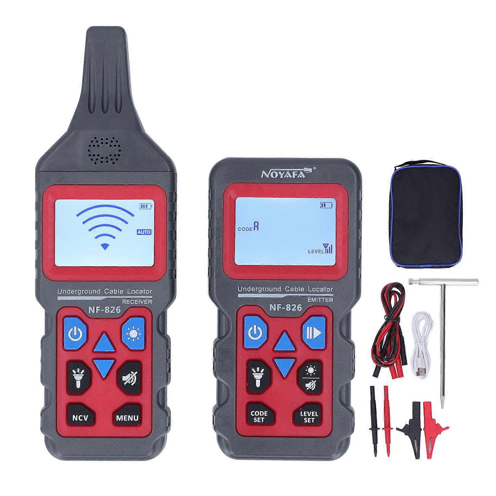 Underground Cable Tester Detector Locator LCD Function Display Bar Chart Electrician Wire Line Finder