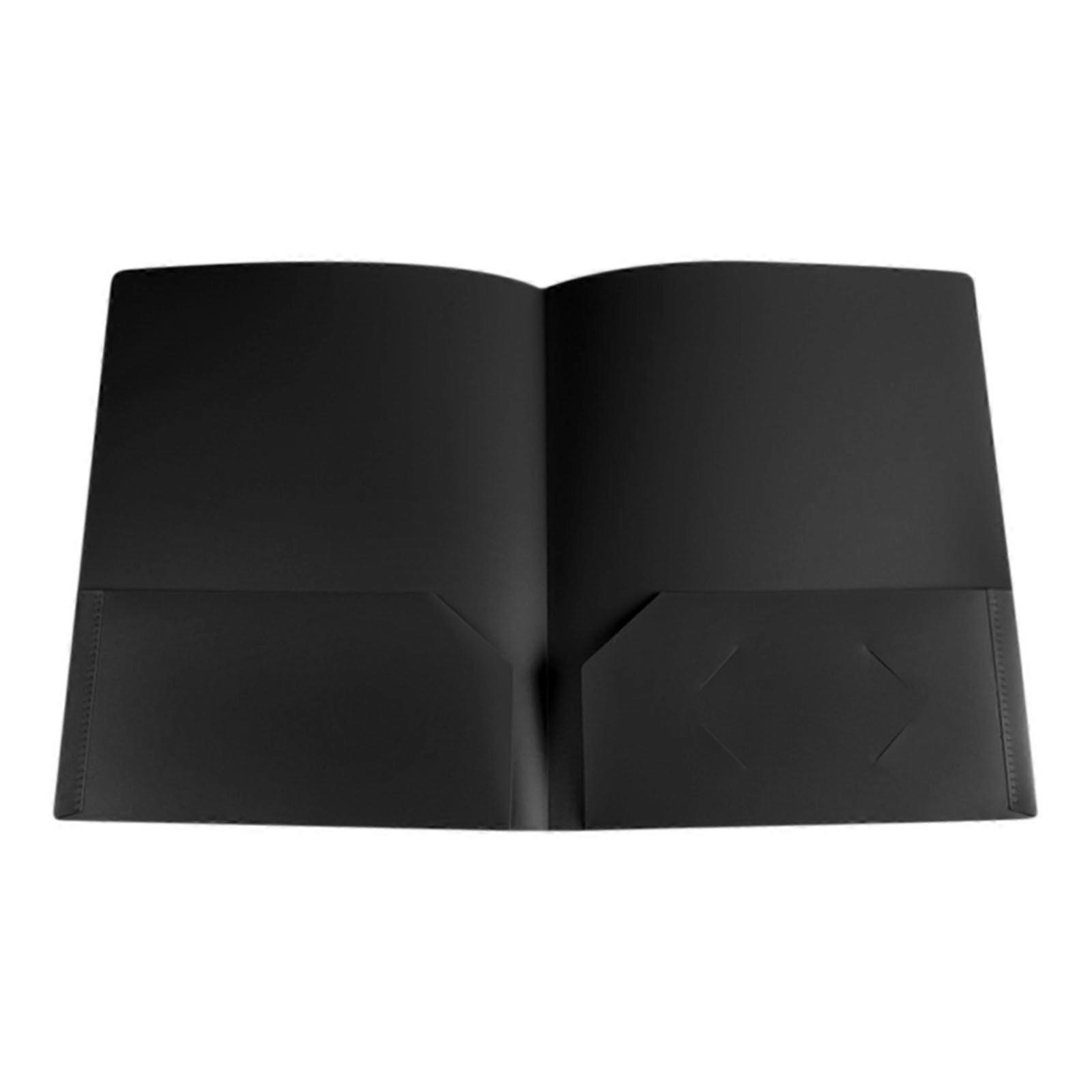 Plastic Folders With Pockets Heavy Duty Pocket Folders Letter Size File Folders For Documents Office School