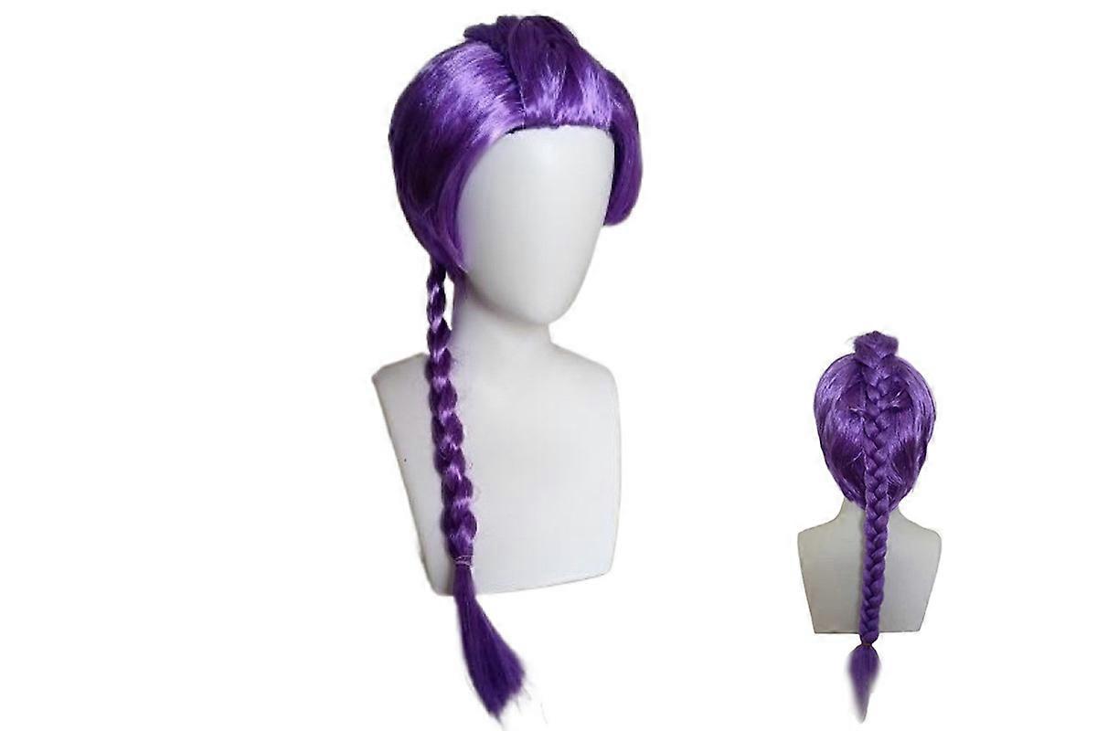 Cosplay Wig For Girls Cartoon Role Play Costume Party Halloween Gift-Purple