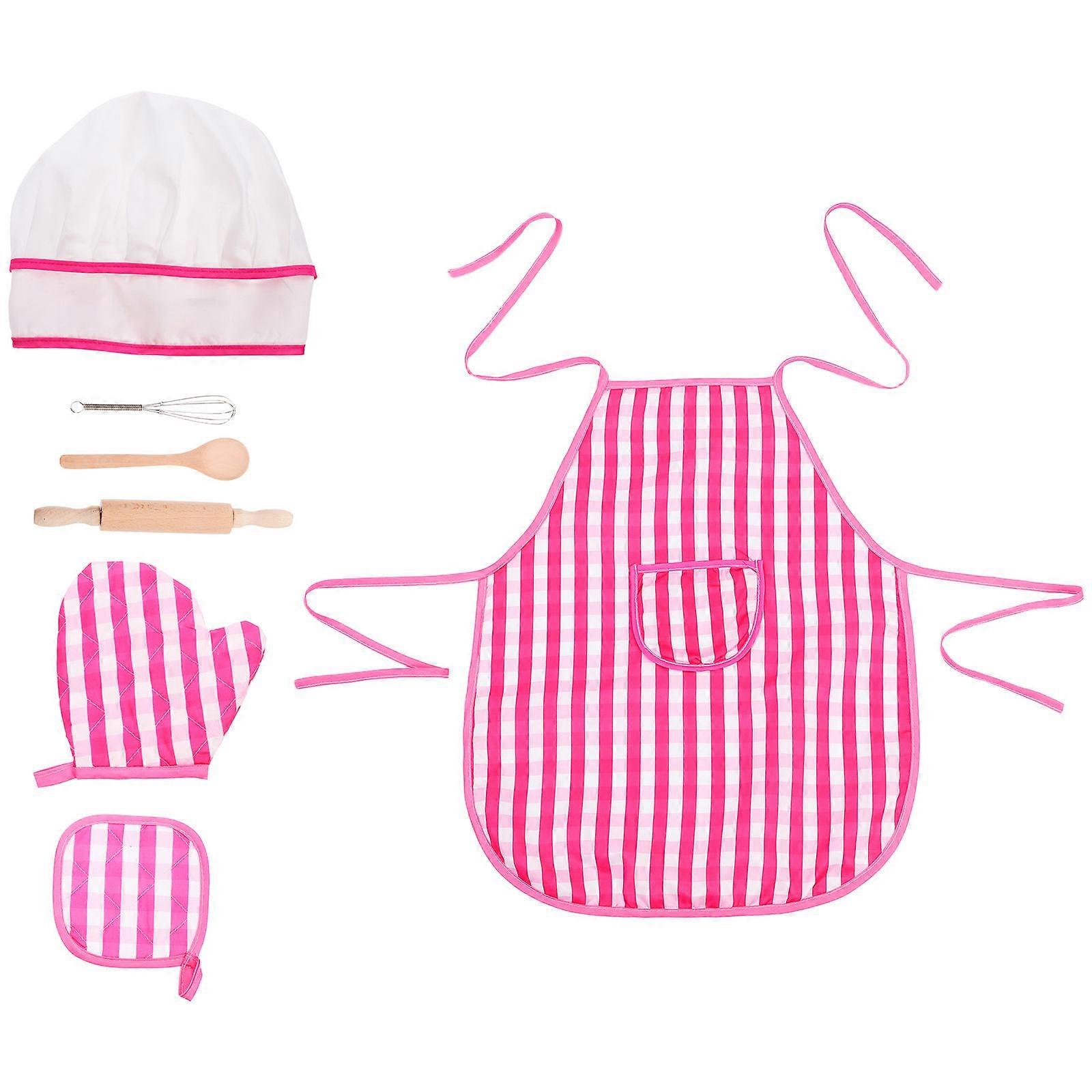 Kids Baking Set for Girls with Apron and Chef Hat Cooking Tools 1Set
