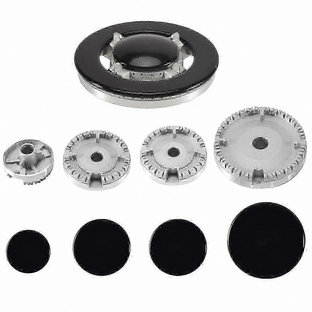 Stove Burner Caps Set of 5 for Gas Cooktops Compatible with Various Models