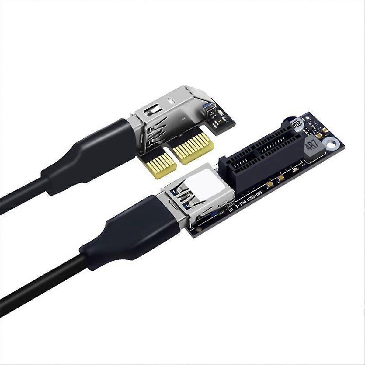 PCIE Riser Cable 10Gbps USB 3.0 PCI Express X1 to X1 Extension Cable