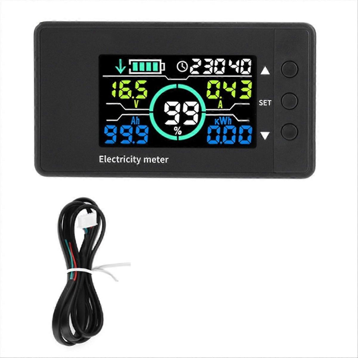 500A high-precision coulomb meter voltage, current and power tester, electric vehicle battery power test indicator