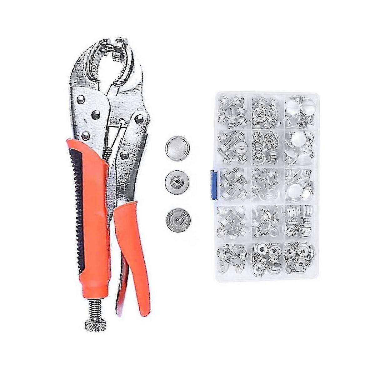For Snap Buttons Snap Fastener Kit Adjustable Pliers,snap Fastener Tool Kit With Snap Button Set For Canvas,boat Covers