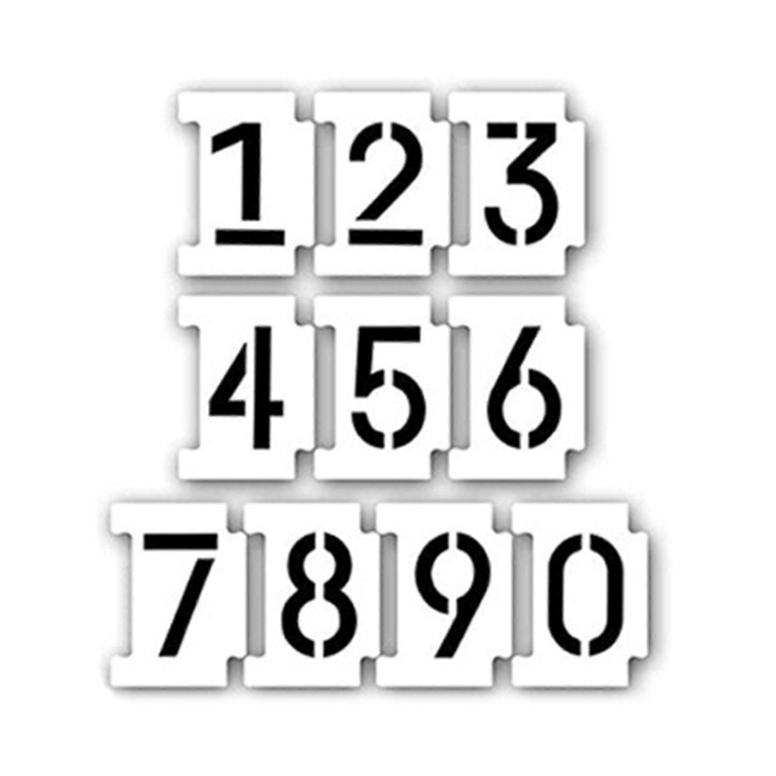 JZROCKER Curb Stencil Kit Alphabet Number Templates Reusable for DIY Project Home Decor