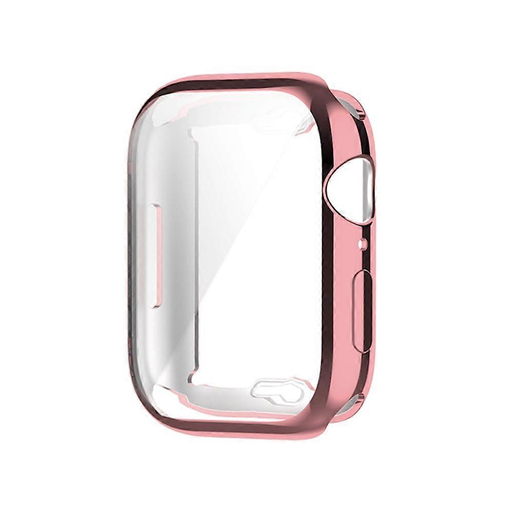 46mm Case With Screen Protector Ultra Thin Soft TPU Bumper Full Coverage Protective Pink 2 Pack for Apple Watch Series 10
