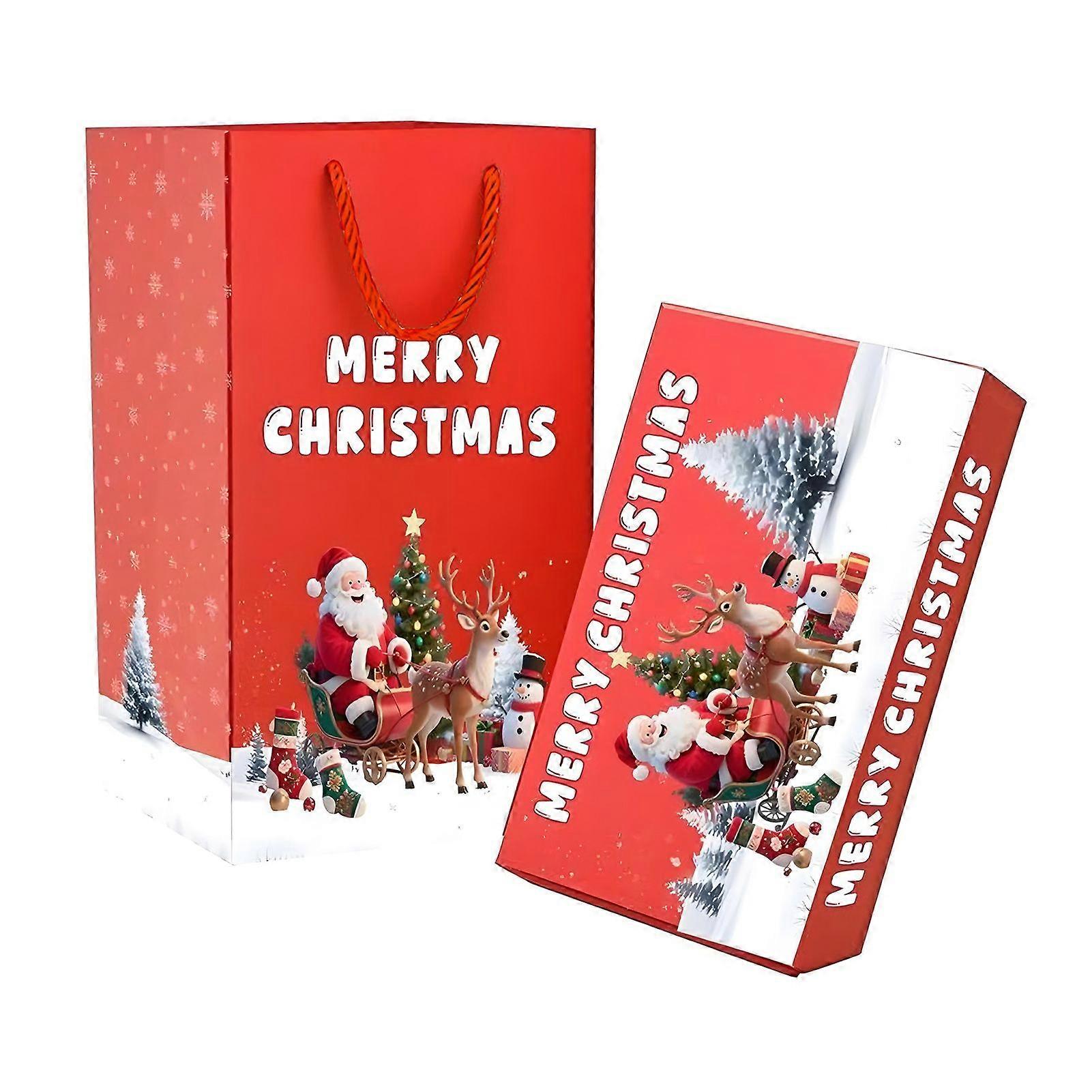 Överraskningspresent Explosion för pengar 12 vikbara studsande röd/gröna kuvert presentask Pop-up explosion sparbössa för jul, födelsedag, årsdag