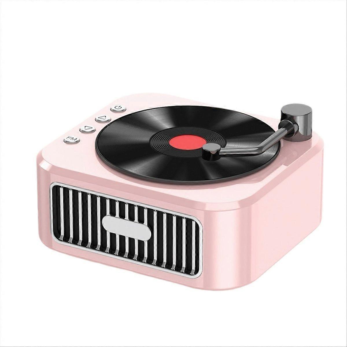 Bluetooth 5.3 Speaker 18th Century Phonograph Style Speaker Pink