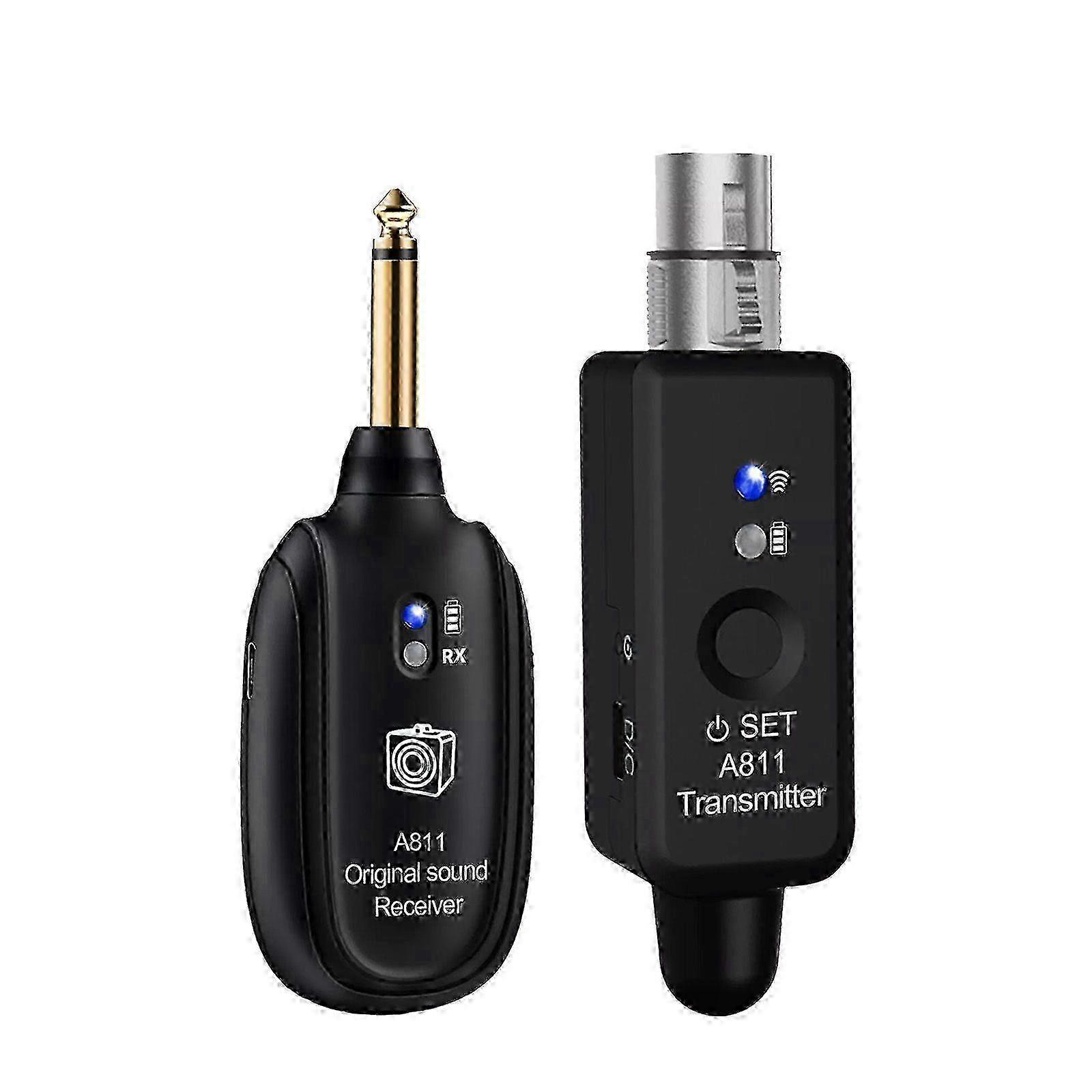 25-26 2.4GHz Wireless Microphone Converter XLR Transmitter Receiver Microphone System-FFY