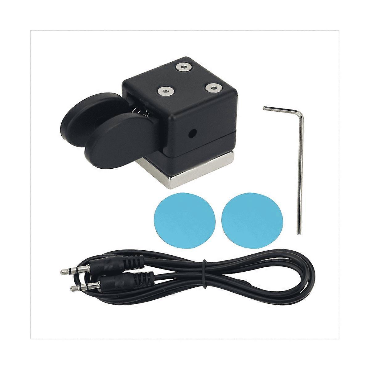 Mini Dual Paddle Key Morse Key CW Key Automatic Base Magnetic Adsorption for Shortwave Radio