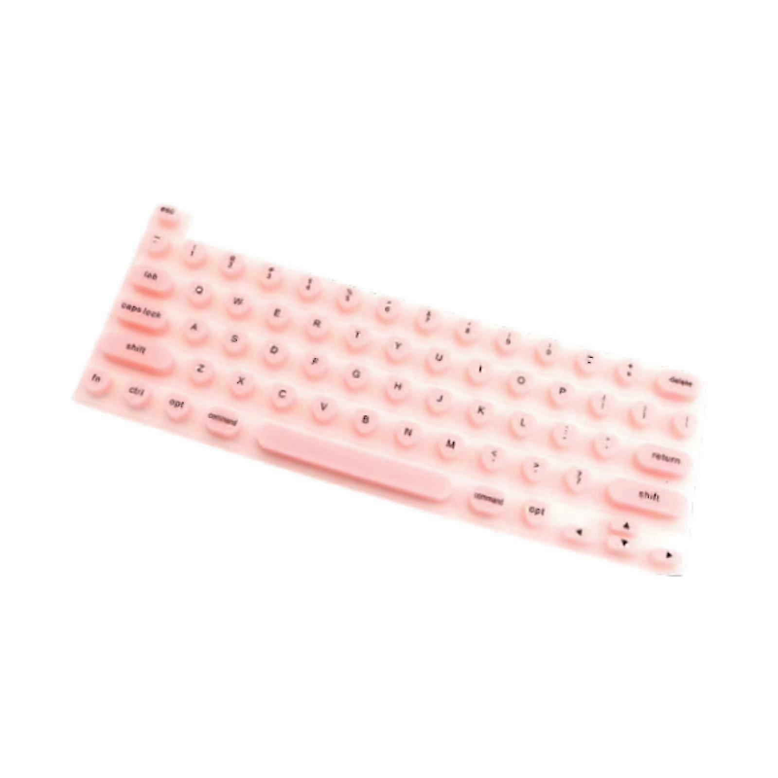 Nail Art Keyboard Film Comfortable Easy to Clean Heart Keys Raised Universal Transparent White