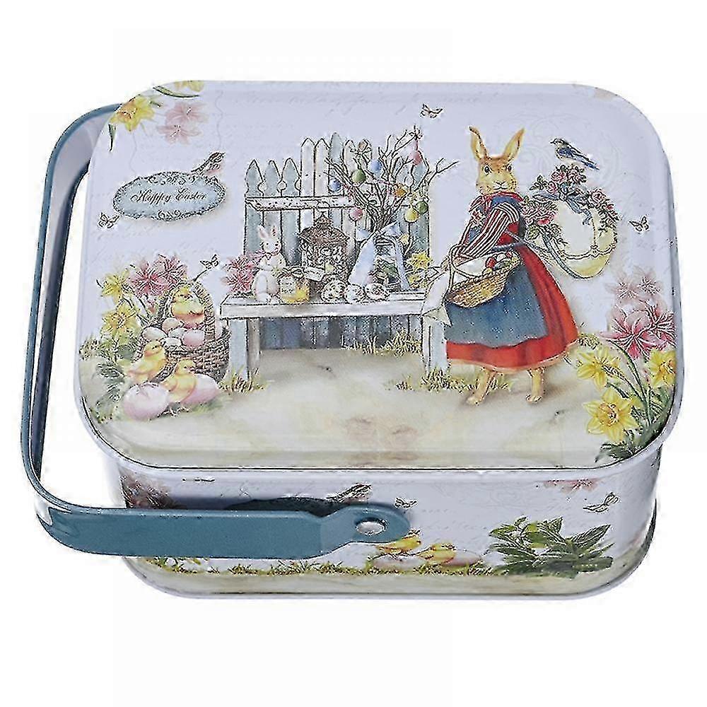 Magazine Easter Empty Candy Jar Storage Box Container Gift With Handle Cookie Chocolate miao4