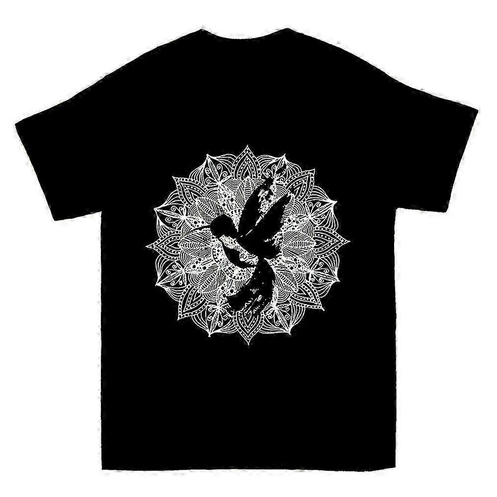 Mandala Circle Hummingbird T-shirt