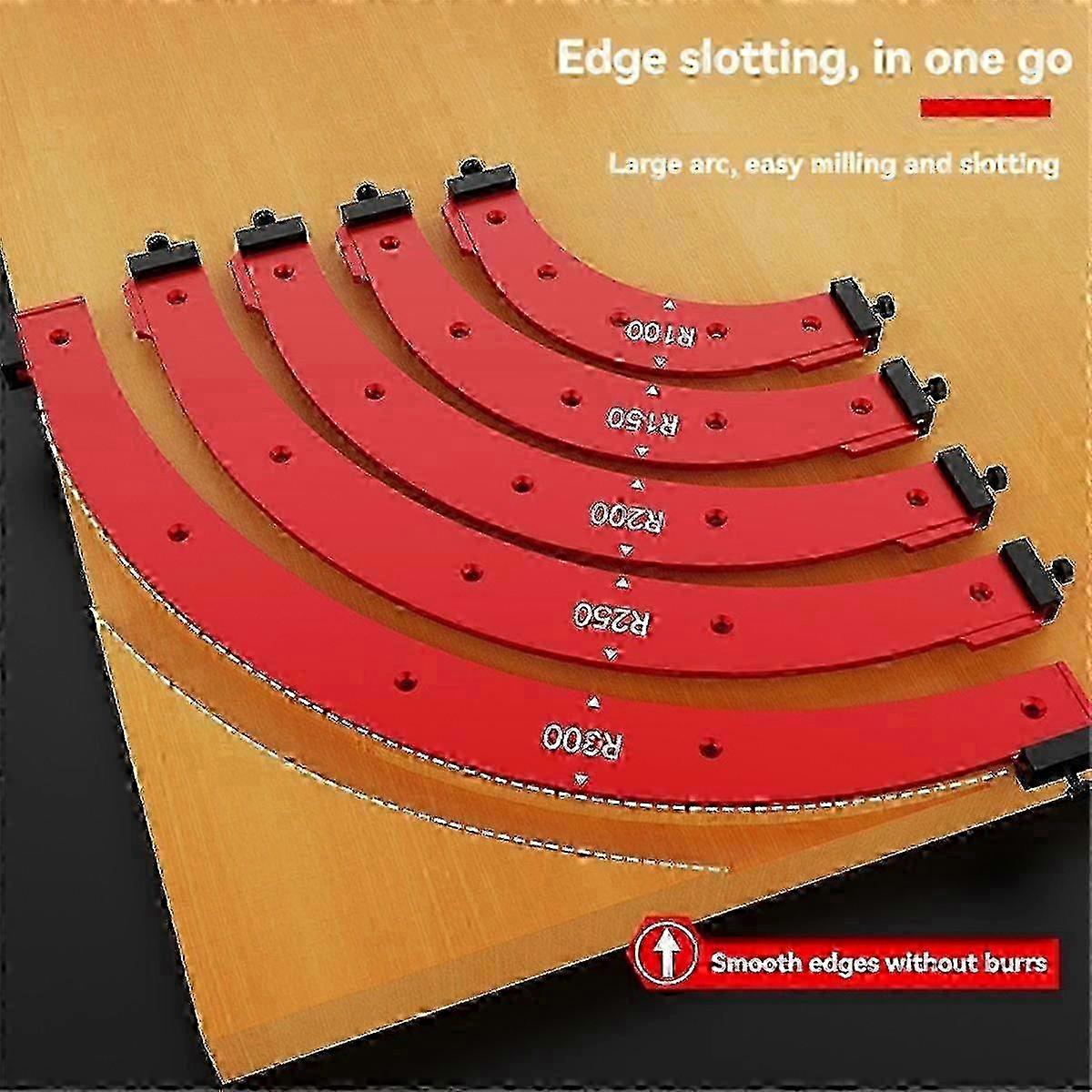 Inner/Outer Corner Large Arc Mold Electric Router Slotting Template Woodworking Curved Angle Chamfer ws